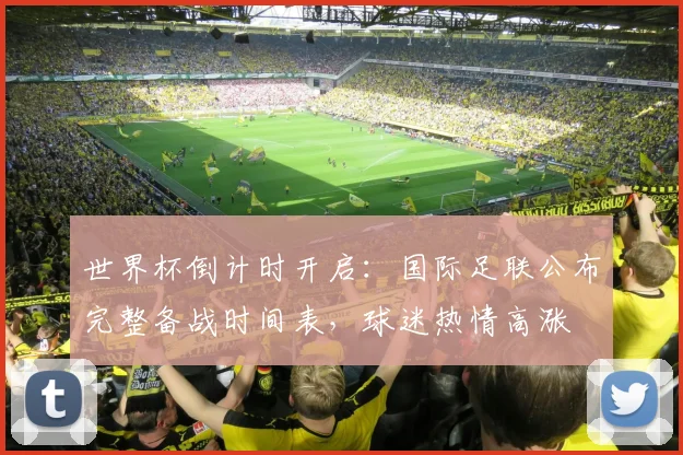 世界杯倒计时开启：国际足联公布完整备战时间表，球迷热情高涨 - 2026世界杯资讯